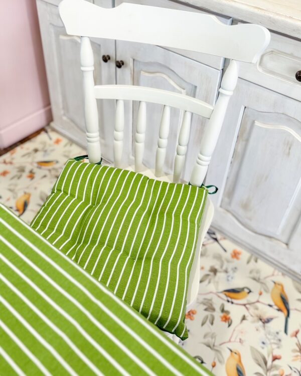 Set Cuscini Coprisedia 4 Punti Linea Dizzy Con Laccetti 6 Pezzi