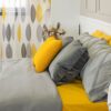Parure Copripiumino Iris Preziosa Home in Jacquard Broccato Trama Geometrica