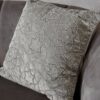 Cuscino Arredo Hanna Home Panna e Oro o Grigio Con Perline