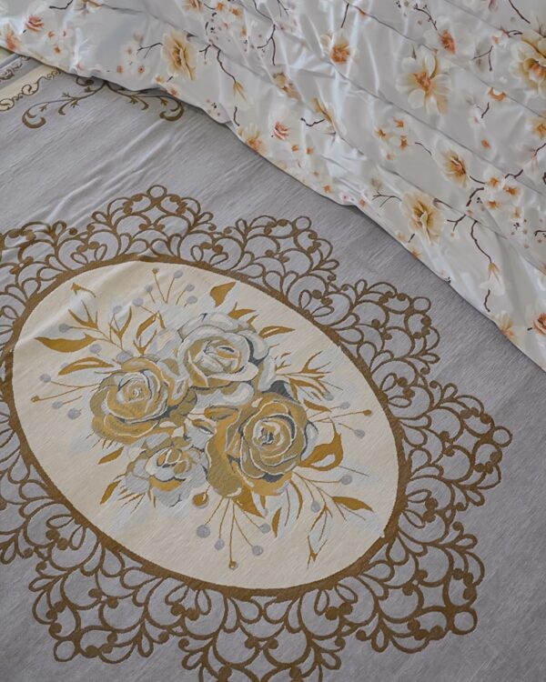 Tappeto Rettangolare Jackie Jacquard Piazzato Cinigliato Preziosa Home Rosa Panna Tortora Grigio Misure Varie Antiscivolo