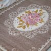 Tappeto Rettangolare Jackie Jacquard Piazzato Cinigliato Preziosa Home Rosa Panna Tortora Grigio Misure Varie Antiscivolo