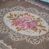 Tappeto Rettangolare Jackie Jacquard Piazzato Cinigliato Preziosa Home Rosa Panna Tortora Grigio Misure Varie Antiscivolo