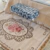 Tappeto Rettangolare Jackie Jacquard Piazzato Cinigliato Preziosa Home Rosa Panna Tortora Grigio Misure Varie Antiscivolo