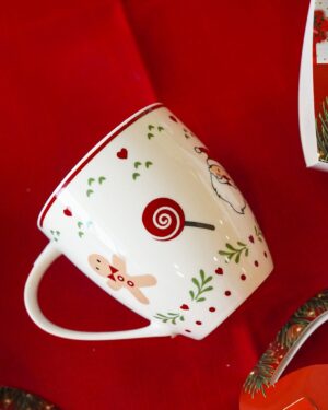 Tazza Mug Cupido in Porcellana 4 Fantasie Natalizie Ad