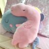 Peluche Cuscino Sagomato Animaletto Colori Pastello Morbidissimo