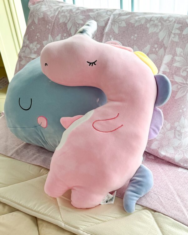 Peluche Cuscino Sagomato Animaletto Colori Pastello Morbidissimo