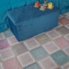 Tappeto Patchwork Multicolor in Lattice Antiscivolo 100x150 cm