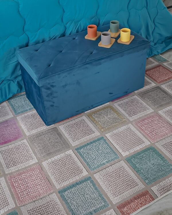 Tappeto Patchwork Multicolor in Lattice Antiscivolo 100x150 cm