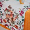 Runner in Fantasia Autunnale con Zucca in Lino Grezzo 40x140 cm
