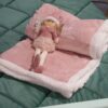 Plaid Lady Marion In Coral Fleece Con Retro Sherpa-17008