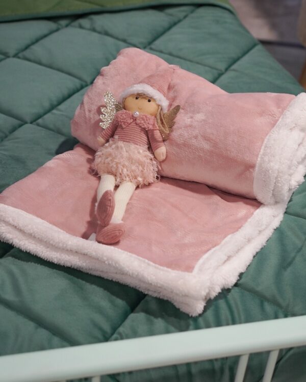 Plaid Lady Marion In Coral Fleece Con Retro Sherpa-17008
