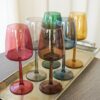 Set 6 Calici In Vetro Colorato Jolangè 43 Cl Design Moderno