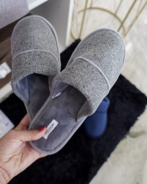 Pantofole Da Uomo Dal 40 al 45 Blu Navy o Grigie