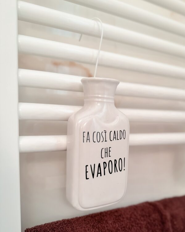 Coccio Umidificatore In Ceramica Con Gancio e Scritte Simpatiche AD