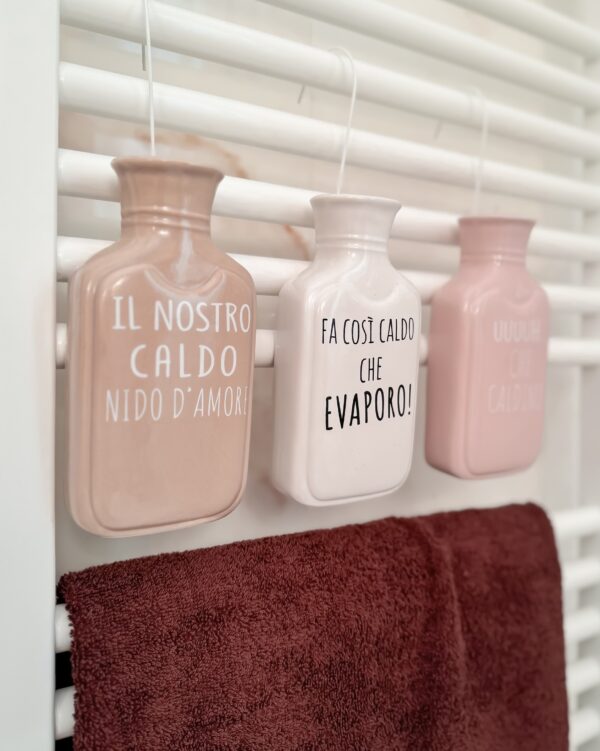 Coccio Umidificatore In Ceramica Con Gancio e Scritte Simpatiche AD-17188