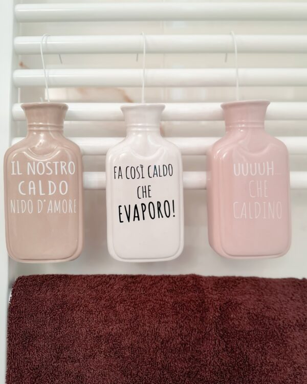 Coccio Umidificatore In Ceramica Con Gancio e Scritte Simpatiche AD