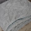 Coperta Plaid Ravaniemi Rabbit Jacquard Con Effetto 3D Floreale