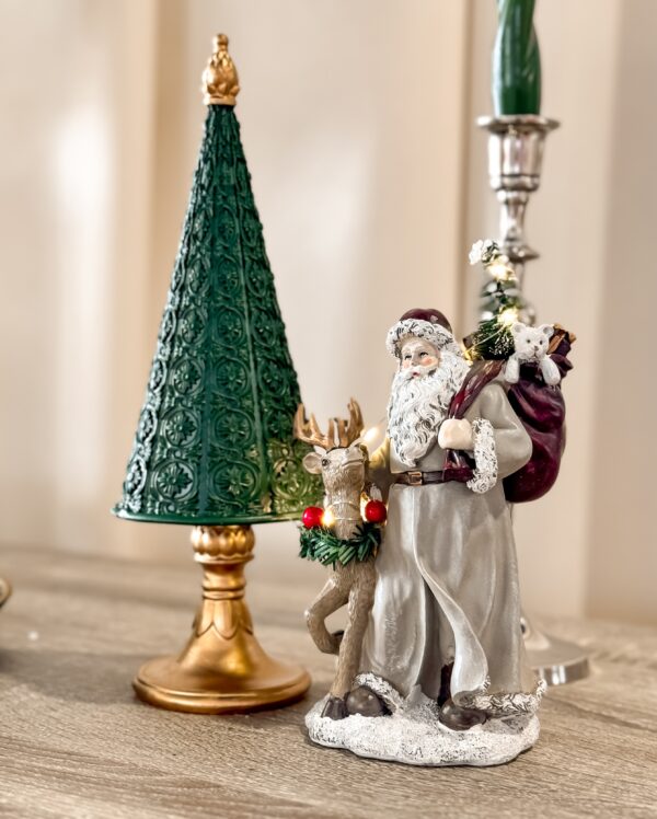 Albero Silani Verde e Oro In Resina a Rilievo