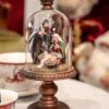 Campana Con Natività Silani In Resina