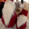 Babbo Natale in Tessuto Bordeaux Con Strass con Cappello Campanella-17781