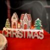 Scritta in Legno Christmas Con Paesaggio Mercury