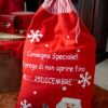 Sacco di Babbo Natale Gigante in Tessuto per i Regali 53x77 cm