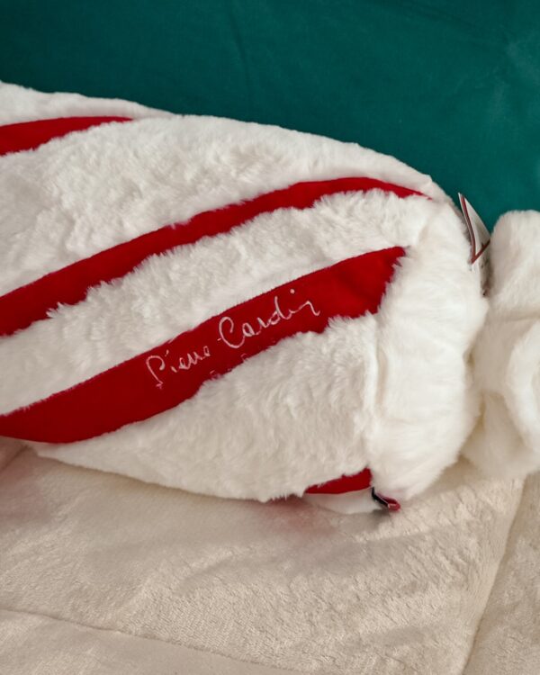 Cuscino Caramella Pierre Cardin Rosso e Bianco