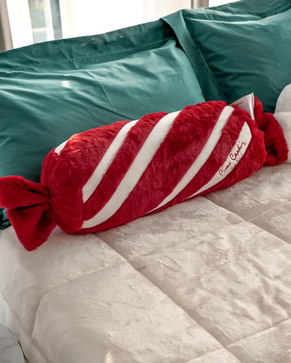 Cuscino Caramella Pierre Cardin Rosso e Bianco