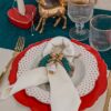 Servizio di Piatti Bianco e Rossi a Pois Preziosa Luxury