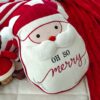 Cuscino Natalizio Sagomato Viso Babbo Natale Mercury
