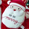 Cuscino Natalizio Sagomato Viso Babbo Natale Mercury