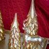 Alberello Decorativo Dorato o champagne in 2 Misure In Resina Mercury