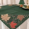 Centro 90x90 cm Verde Foglia Oro Renèe