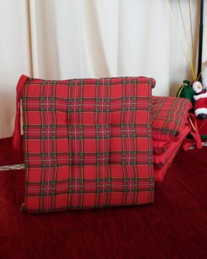 Set 6 Cuscini Coprisedia Quattro Punti Tartan