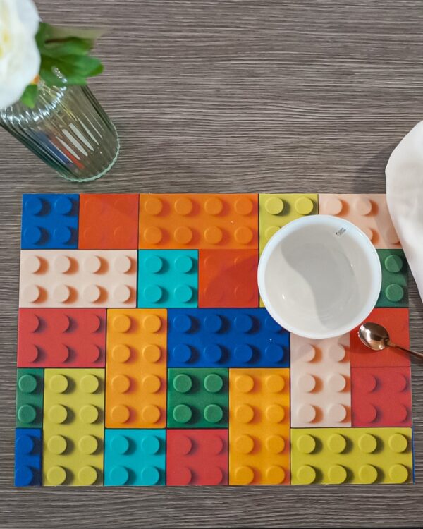 Tovaglietta Colazione Bambini In Vinile Tema Lego