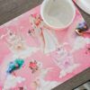Tovaglietta Colazione Bambini In Vinile Tema Unicorno e Principessa