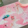 Tovaglietta Colazione Bambini In Vinile Tema Unicorno e Principessa