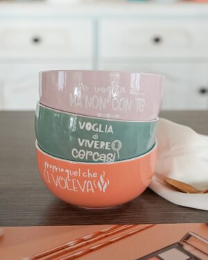 Ciotola Per La Colazione Con Frasi Simpatiche AD In Ceramica