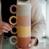 Tazza Mug Impilabile Con Manico In Porcellana
