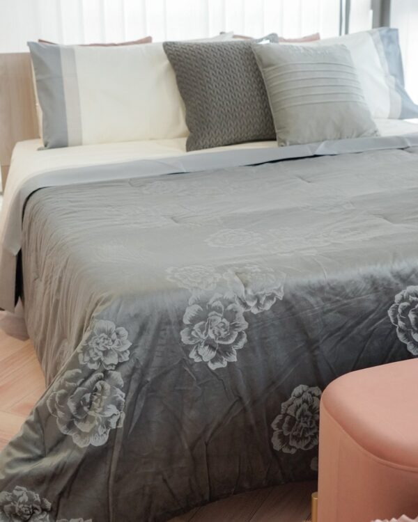 Trapunta Austria Matrimoniale In Velluto Damascati Floreale Fancy Home