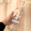Bottiglia Acqua In Vetro Con Tappo Ermetico E Frasi Simpatiche 1 Lt