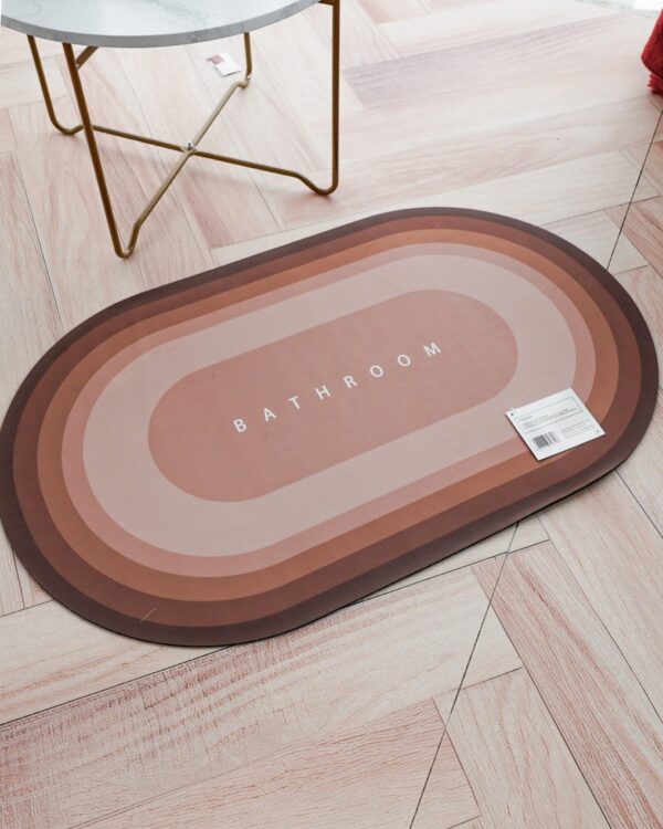 Tappeto Bagno Prisma Ovale Assorbente Con Fondo Antiscivolo-18459
