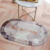 Tappeto Bagno Prisma Ovale Assorbente Con Fondo Antiscivolo
