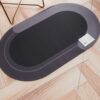 Tappeto Bagno Prisma Ovale Assorbente Con Fondo Antiscivolo