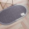 Tappeto Bagno Prisma Ovale Assorbente Con Fondo Antiscivolo