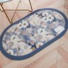 Tappeto Bagno Prisma Ovale Assorbente Con Fondo Antiscivolo