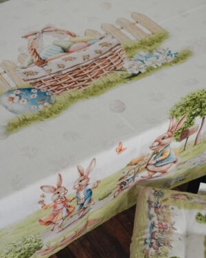 Tovaglia di Pasqua in Tessuto da 6 e 12 Posti 3 Modelli Irge