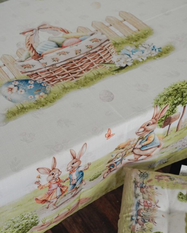 Tovaglia di Pasqua in Tessuto da 6 e 12 Posti 3 Modelli Irge