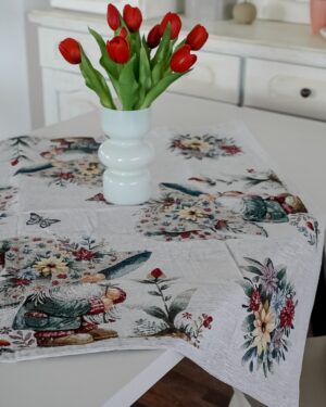 Centrotavola in Gobelin Tessuto Jacquard Cinigliato Pasqua Tg
