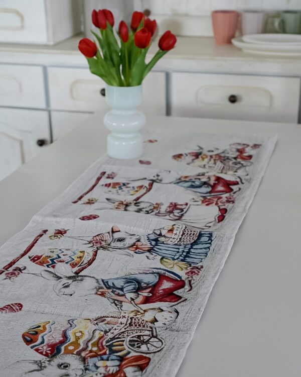 Runner in Gobelin Pasqua Tessuto Jacquard Cinigliato Tg